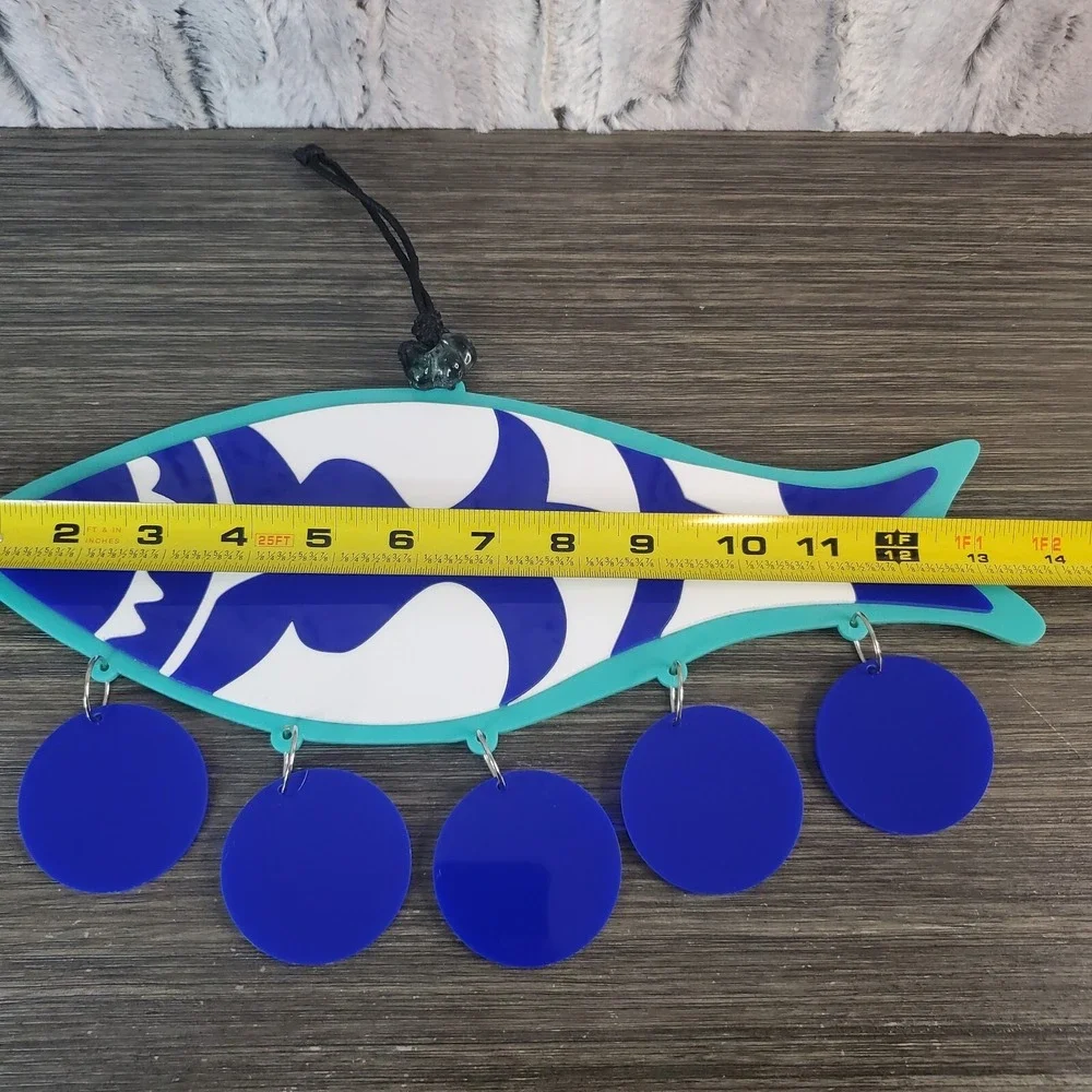 Fish Shaped Heavy Plastic‎ Hanging Outdoor Garden Decor 14